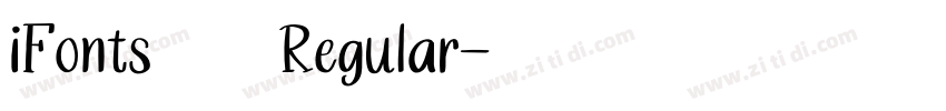 iFonts周年体 Regular字体转换